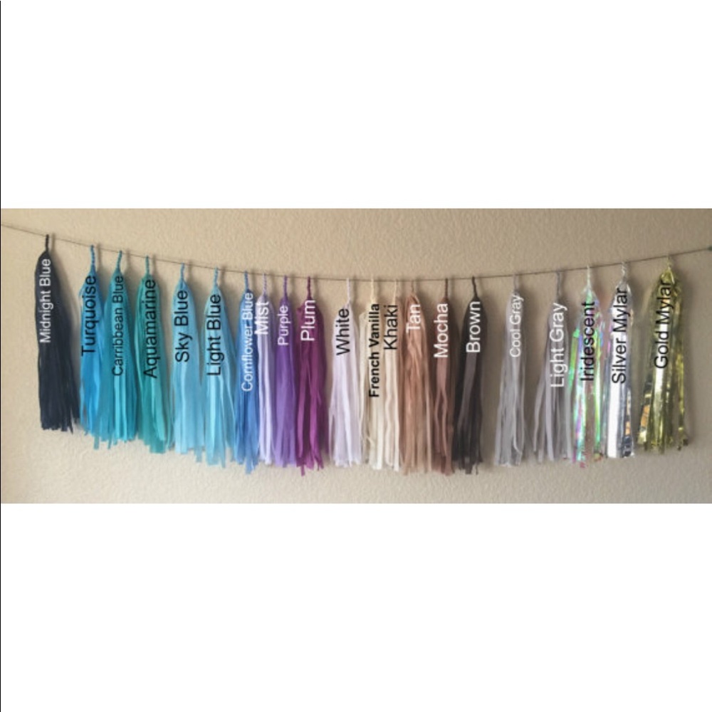 Tissue tassel Lanyard! 10FT. Long with 22 tassels!